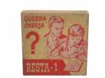 BRINQUEDOS, um (01) jogo Quebra Cabeça "Resta 1" confeccionado em polímero, na caixa original, medindo 15 x 15 x 3cm.  (ENS)