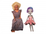 BRINQUEDOS, lote com duas (02) bonecas sendo 1 Barbie da Estrela, Made in Brasil; 1 MonsterHigh : Frankie; usadas com as roupas no estado, demanda limpeza. (ENS)