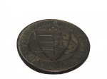 NUMISMÁTICA, Hungria, uma (1) medalha em bronze, jubileu do final do reinado de Santo Estevão I, 1038  1938, medindo 36 mm diâmetro, vide foto.