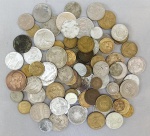 NUMISMÁTICA, Brasil, Império e República, mais de oitenta (+80) moedas de diversos, períodos, valores, padrão monetários, metais e estados de conservação, CAÇA AO TESOURO, vide foto. (AJBJ)