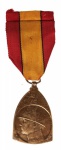 Medalha de Campanha Belga na Primeira Guerra Mundial. Criada por decreto real de 21 de julho de 1919, a medalha foi destinada a destacar o mérito de cidadãos belgas que estavam nas fileiras das Forças Armadas na I Guerra Mundial de 1914 -1918". ostenta a efígie do Rei Alberto I, o Rei Soldado.