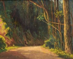 Abeylard Carneiro Niemeyer (?), "Boca do Mato"  OST (óleo sobre tela), Assinado. Localizado no verso Bonsucesso - Petrópolis - Estado do Rio - Brasil, datado de 1971. Med 49 x 60 cm (MI); 67 x 78 cm (ME). Sujidade sobre a camada pictórica. Acervo Particular Rio de Janeiro/RJ. Nota: O artista foi professor de pintura no Palácio da Cultura, Petrópolis RJ.