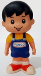 Boneco Promocional Panco  de Vinil em bom estado. Medindo aproximadamente 25 cm.