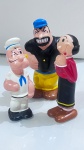 Trio Popeye, Brutus e Olívia personagem em vinil Brinquedos Estrela