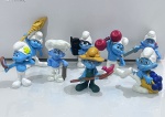 Coleção Smurfs 8 personagens em ótimo estado de conservação.