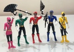 Power Rangers Samurai Ranger Team  Articulados 11cm Bandai.