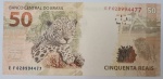 Brasil - cédula de 50 reais letras EF.