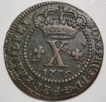 Brasil - X réis ano 1776 C142 estado MBC