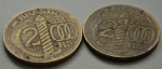 Brasil - Lote com 2 moedas circuladas de 2000 réis ano 1938 - "Serrilhadas".