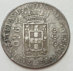 Brasil - linda moeda 960 réis ano 1816R com moeda base bem aparente - V19A.