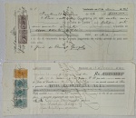 Brasil - Lote com 2 antigas promissórias ano 1913 e 1917.