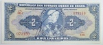 Brasil - Cédula de 2 Cruzeiros (C014) série 445 no estado S/FE.