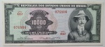 Brasil - Lote com cédula de 10000 cruzeiros C060 série 415 no estado S.