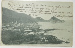 Brasil/Rio de Janeiro - Antigo bilhete postal circulado em março de 1905 - Bairro Leme e Copacabana.