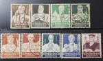 Alemanha Reich - Lote com série de selos novos/usados e completa ano 1934. Número de catálogo MICHEL: 556 à 564.