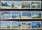 Brasil/Praias Cariocas - Série completa de selos "Mint" com numeração de catálogo C-2927 à C-2938.