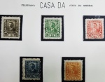 Brasil - parte de uma coleção de selos colocados em página oficial de álbum com hawid - Oficiais - 1919.