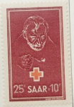 Alemanha/Saarland - Selo novo ano 1950 colocado em página de álbum com hawid. Número de catálogo: N.292.