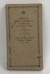 Guia de contraste de prataria "Guide to Maks of Origin on British and Irish Silver Plate". "Old Sheffield Plate Makers' Marks 1743 - 1860". Datado de 1972. 92 páginas.