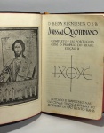 MISSAL QUOTIDIANO - D. BEDA KECKEIS EN O.S.B. - Bahia 1956. 161 paginas.