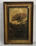 AMÁLIA - "Escola brasileira" , Datado de 21/12/1915. M.E 31 x 21,5 cm e M.I 23,5 x 13,5 cm. Moldura com perdas.