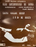 Poster Visão Contemporânea de Dança, Teatro Cacilda Becker, medindo 59 x 47 cm.