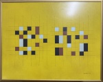 MARIO SILESIO - acrílico s/ cartão, medindo; 74 cm x 58 cm