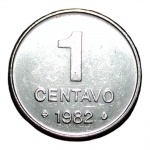 MOEDA 1 CENTAVO 1982 SOJINHA.