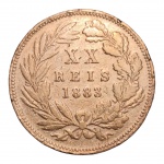 MOEDA XX RÉIS 1883 - PORTUGAL.