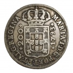 MOEDA 200 RÉIS 1793 - PORTUGAL - PRATA 917.