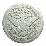 MOEDA QUARTER DOLLAR 1893 - EUA - PRATA 900. - MARCA R$ 120,00