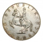 MOEDA 5 SHILINGS 1961 - ÁUSTRIA - PRATA.