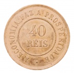 MOEDA 40 RÉIS 1900 - LINDO ESTADO DE CONSERVAÇÃO.