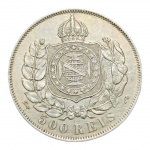 MOEDA 500 RÉIS 1868 - IMPERIO - PRATA 917.