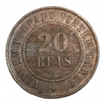 MOEDA 20 RÉIS 1900 - ESCASSA.