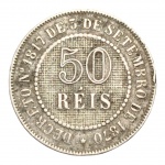 RARA MOEDA 50 RÉIS 1888 IMPÉRIO.