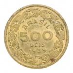 MOEDA 500 RÉIS 1939 - SOBERBA.