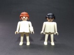 PLAYMOBIL TROL - Lote com 2 bonecos Playmobil da TROL, anos 80 - Bonecos médica / enfermeira: 7 cm - Vide fotos!