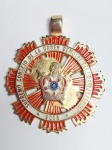 Medalha Maçônica Supremo Consejo de la Ordem Demolay para el Paraguay  -  2006 - Metal com detalhes esmaltados. Medida: 47 mm x 40 mm de diâmetro x 5 mm de espessura.