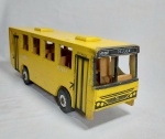 Lindo ônibus artesanal em madeira e mdf, rodas de plástico rígido - TIJUCA - Medida: 39 cm x 11 cm x 15 cm altura.