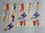 Lote de 12 MAXIcromos - Coleção do Livro Ilustrado das CHIQUITITAS 2 - ''Vem Brincar Comigo'' 1998 - Panini - Algumas são repetidas - Conforme fotos - Medida das figuras: 15 x 10 cm. Ótimo estado de conservação - Conforme fotos.