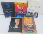 PAULO COELHO, TREVISAN, AUGUSTO CURY  E OUTROS . 8 LIVROS DE AUTO-AJUDA