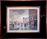 T. KAMINAGAI, PRAÇA PARIS, ÓLEO SOBRE TELA  26 X 35 cm. ACOMPANHA  CERTIFICADO