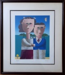 INOS CORRADIN, PA. PROVA DO ARTISTA,  SERIGRAFIA  ASSINADA  37 X 31 cm.