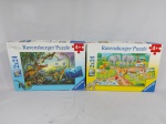 Lote de 8 quebra cabeças infantil da marca Ravensburger.