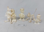 Lote com 5 miniaturas da Disney, promocional da Coca-Cola, anos 60, em material plástico e bom estado. Medindo a maior 5cm de altura.