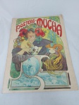 Revista "Posters of Mucha" com belíssimas gravuras "Art Nouveau", podem ser emolduradas, datado de 1975, capa e lombada no estado.