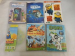 Lote de 6 dvds interativos infantis, sendo 3 deles duplo.