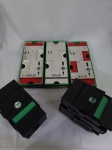 Lote de Duplicate Bridge Boards JR oficial e Bridge Boxes for Bidding - Preto (conjunto de 4 com cartões de licitação).