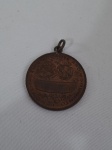 Medalha em bronze Banco da nação Argentina, Inauguração da Sucursal 1942. Medindo 3cm de diâmetro.